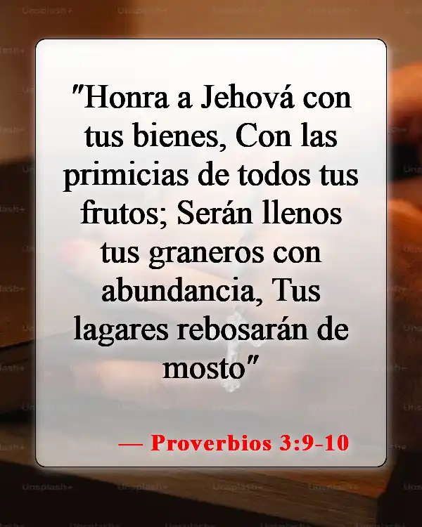 Versículos de la Biblia sobre los talentos dados por Dios (Proverbios 3:9-10)
