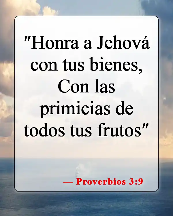Versículos bíblicos sobre honrar a Dios (Proverbios 3:9)