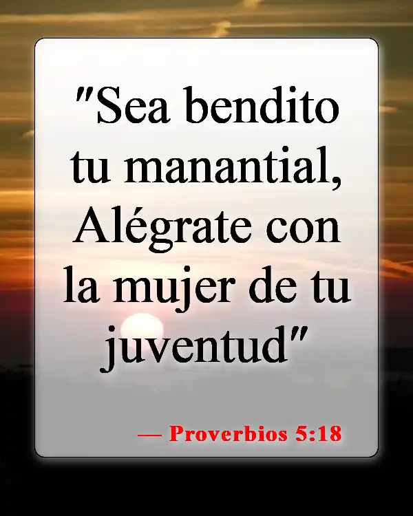 Versículos de la Biblia sobre la novia (Proverbios 5:18)