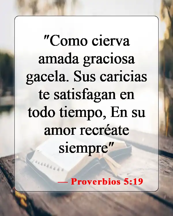 Versículos de la Biblia sobre esposos y esposas en el cielo (Proverbios 5:19)