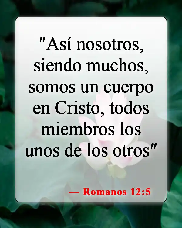 Versículos bíblicos sobre asistir a la iglesia (Romanos 12:5)