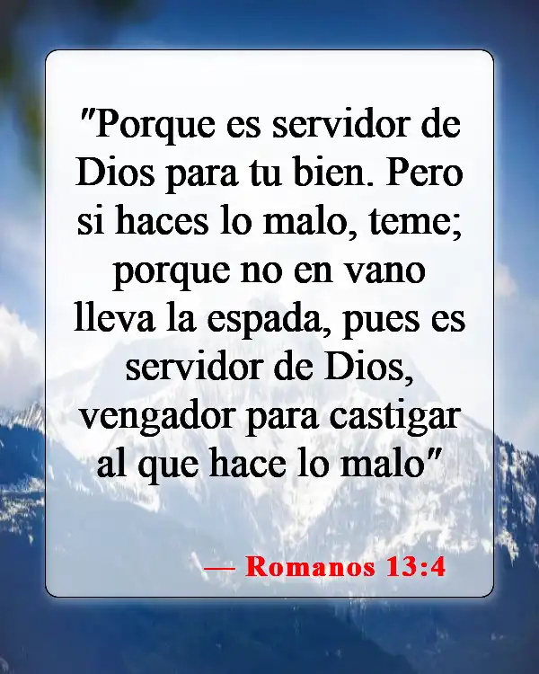 Versículos de la Biblia sobre defender a tu familia (Romanos 13:4)