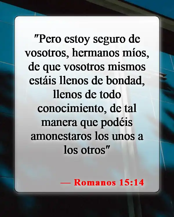 Versículos bíblicos sobre creyentes (Romanos 15:14)