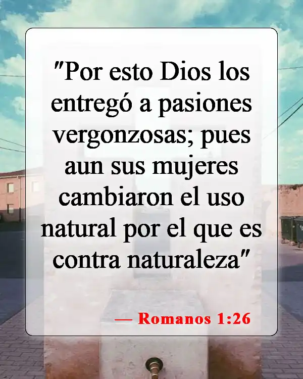 Versículos de la Biblia sobre esposos y esposas en el cielo (Romanos 1:26)