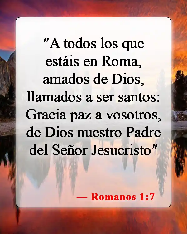 Versículos de la Biblia sobre el Padre en el Cielo (Romanos 1:7)