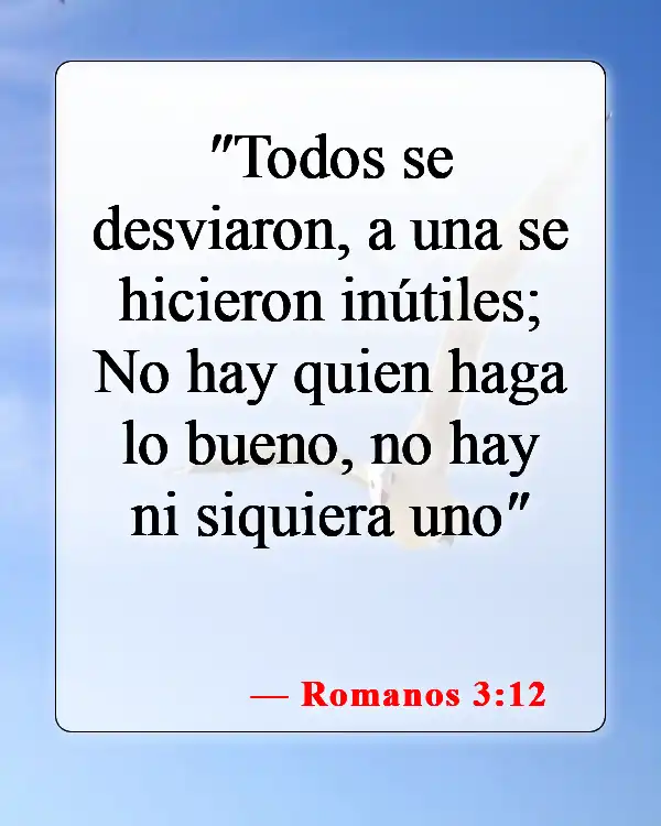 Versículos de la Biblia sobre esposos y esposas en el cielo (Romanos 3:12)