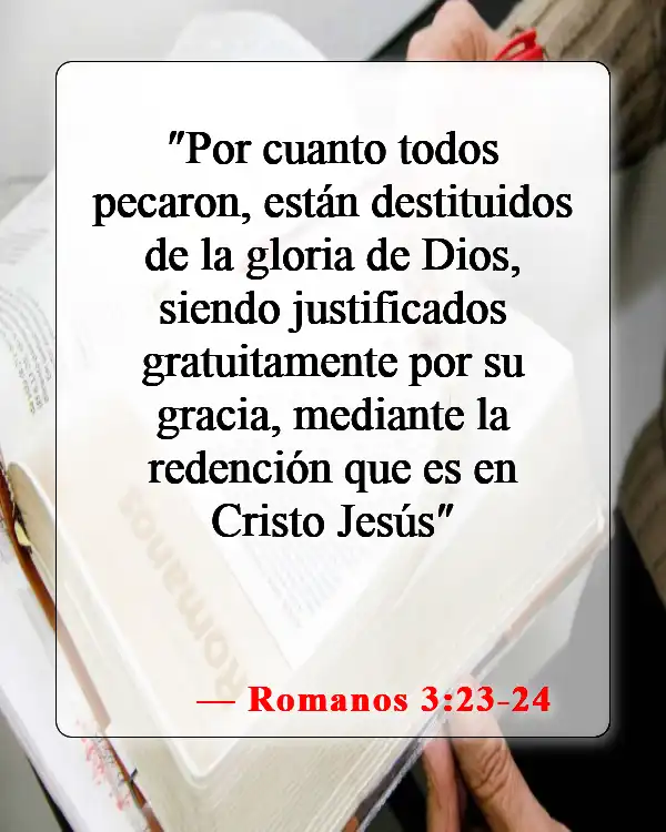 Versículos de la Biblia sobre cómo llegar al cielo (Romanos 3:23-24)