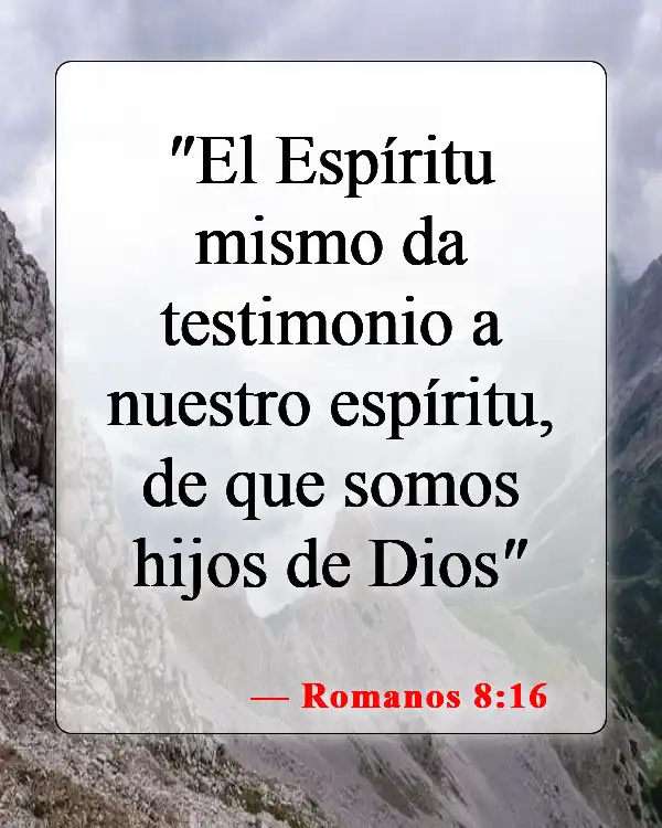 Versículos de la Biblia sobre los hijos de Dios (Romanos 8:16)
