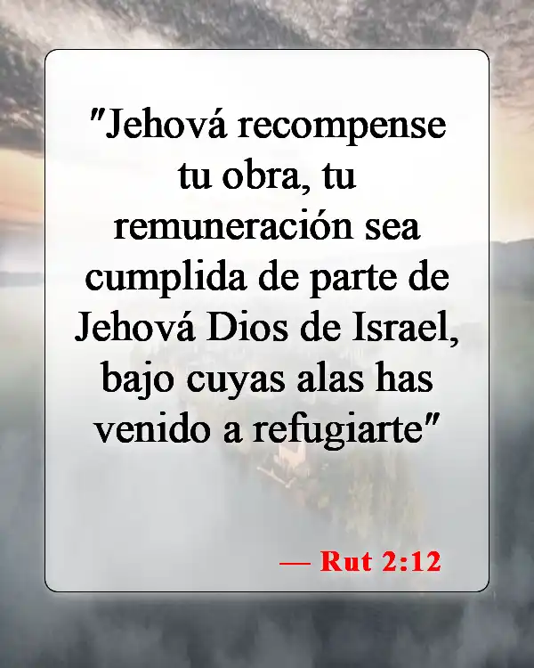 Versículos de la Biblia sobre bendecir a alguien (Rut 2:12)