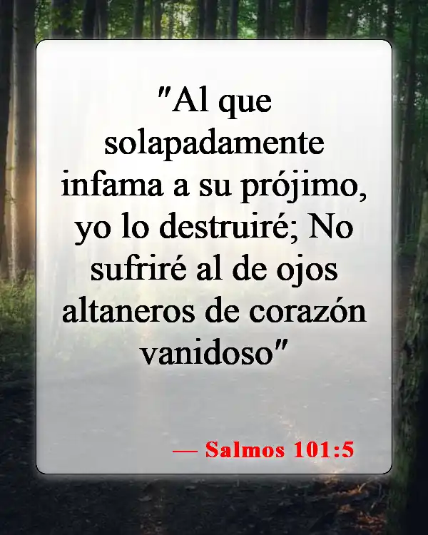 Versículos de la Biblia sobre traidores (Salmos 101:5)