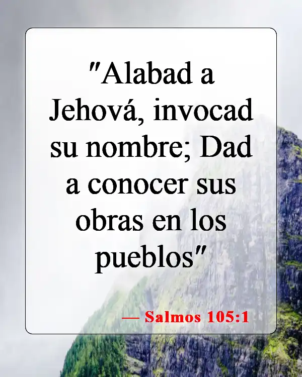 Versículos bíblicos sobre honrar a Dios (Salmos 105:1)