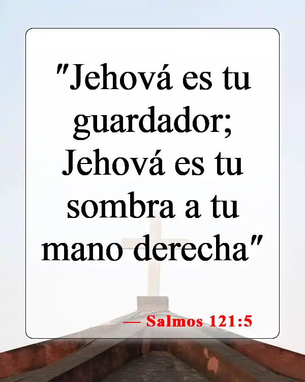 Versículos bíblicos sobre la protección divina (Salmos 121:5)