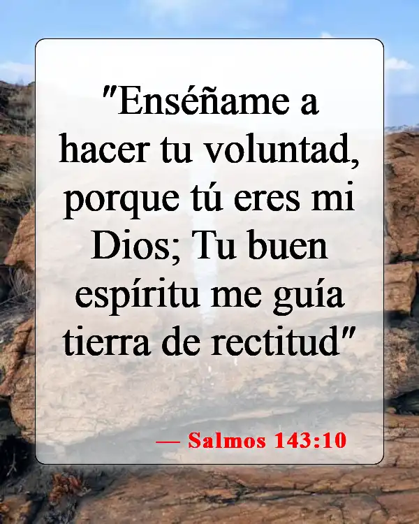 Versículos bíblicos sobre seguir a Dios (Salmos 143:10)