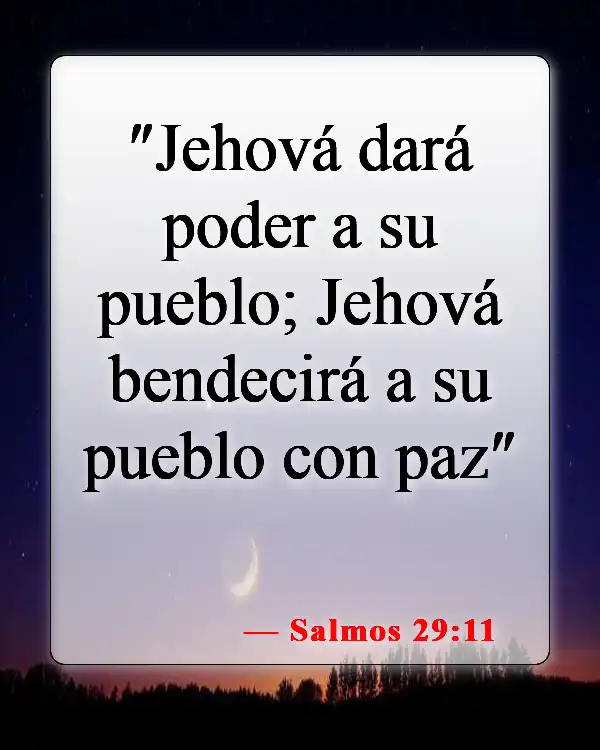 Versículos de la Biblia sobre bendecir a alguien (Salmos 29:11)