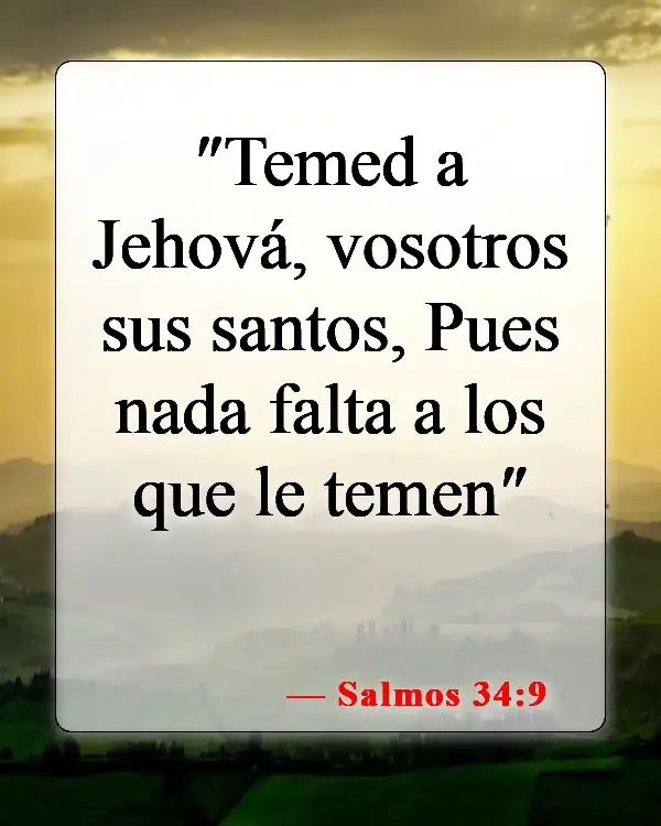 Versículos de la Biblia sobre el temor del Señor (Salmos 34:9)