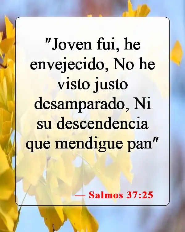Versículos de la Biblia sobre bendecir los alimentos (Salmos 37:25)