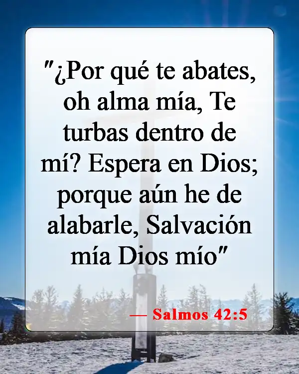 Versículos de la Biblia sobre el miedo y la ansiedad (Salmos 42:5)