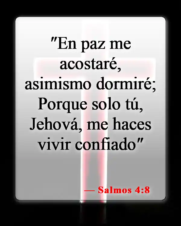Versículos de la Biblia sobre ungir tu hogar (Salmos 4:8)