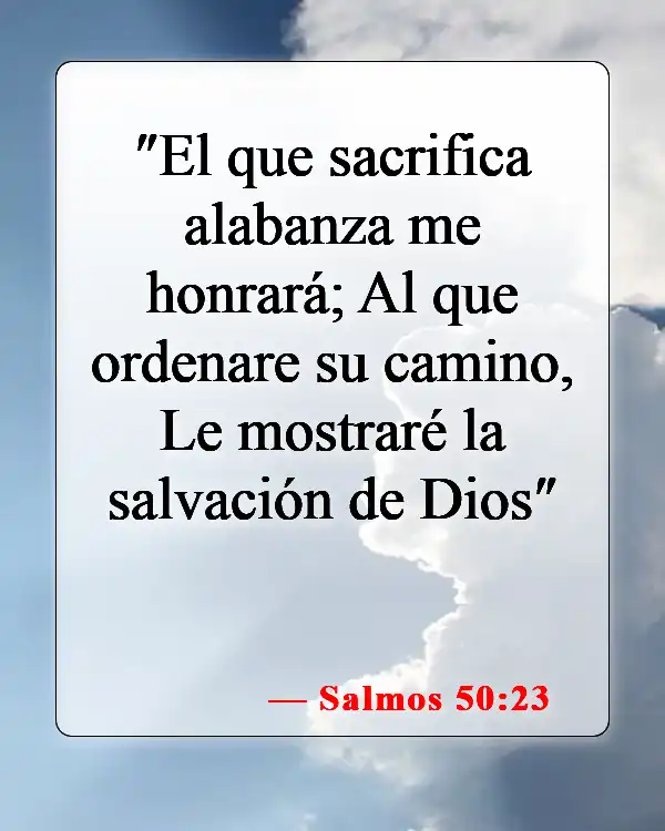 Versículos bíblicos sobre honrar a Dios (Salmos 50:23)
