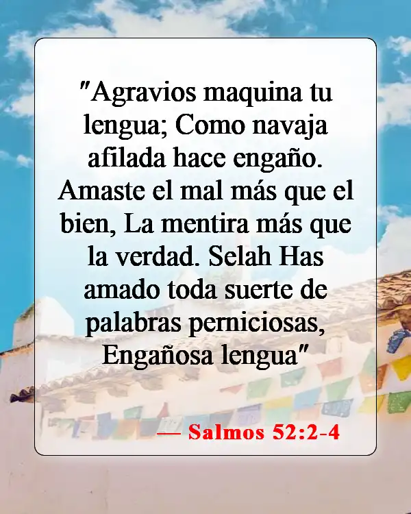 Versículos de la Biblia sobre traidores (Salmos 52:2-4)