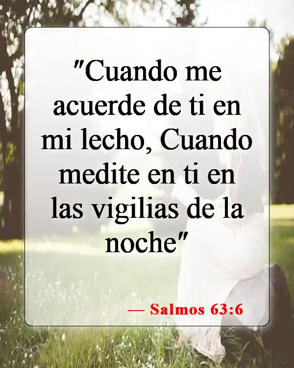 Versículos de la Biblia sobre la intimidad con Dios (Salmos 63:6)