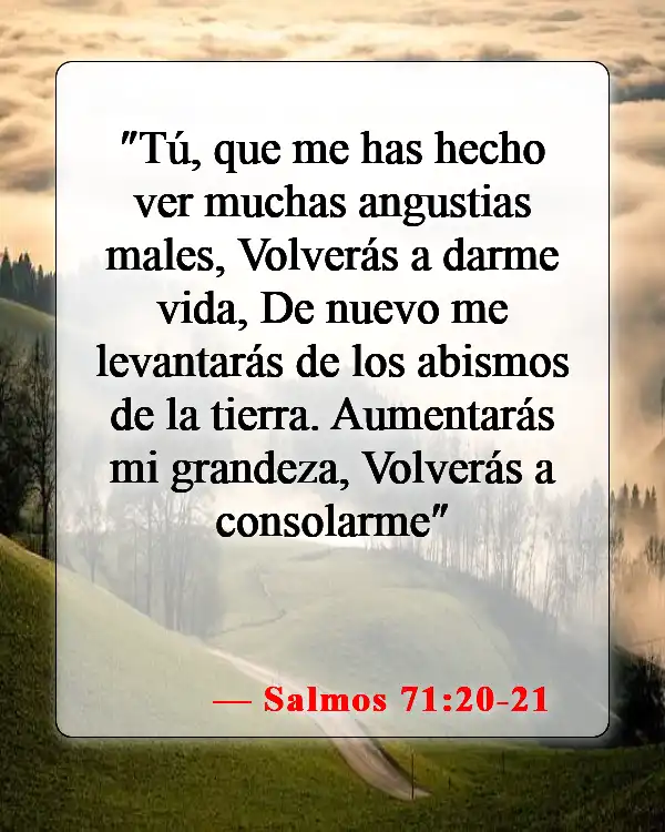 Versículos bíblicos sobre seres queridos fallecidos (Salmos 71:20-21)