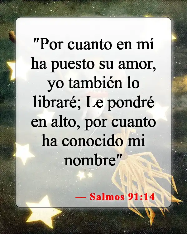 Versículos de la Biblia sobre Reconocer a Dios (Salmos 91:14)