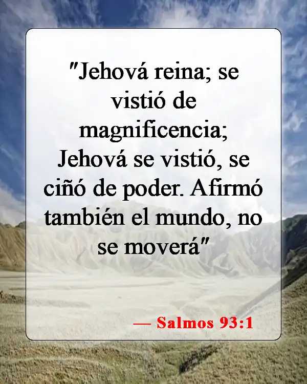 Versículos de la Biblia sobre Jehová (Salmos 93:1)