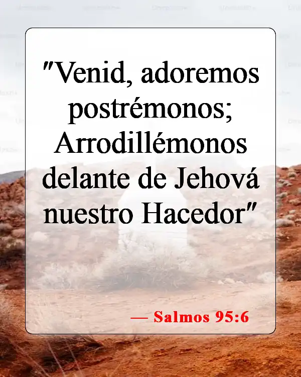 Versículos de la Biblia sobre Reconocer a Dios (Salmos 95:6)