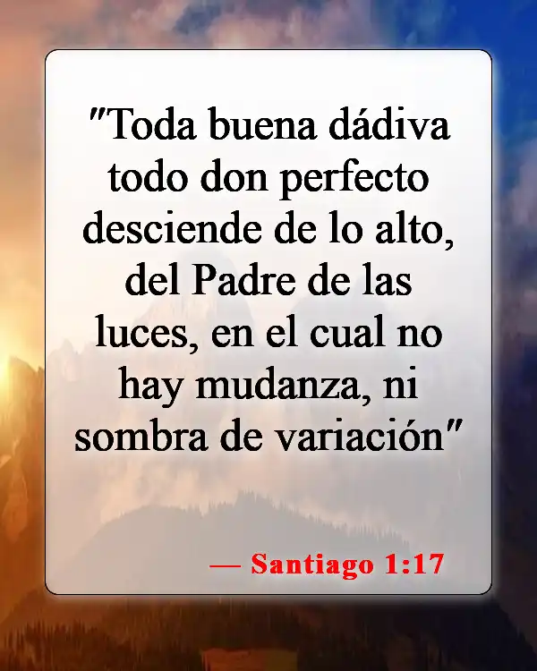 Versículos bíblicos sobre la abundancia (Santiago 1:17)