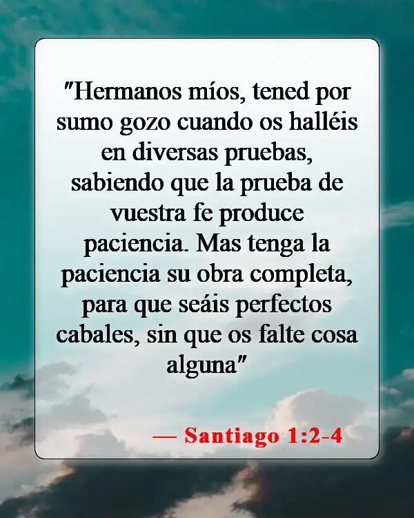 Versículos de la Biblia sobre la mala suerte (Santiago 1:2-4)