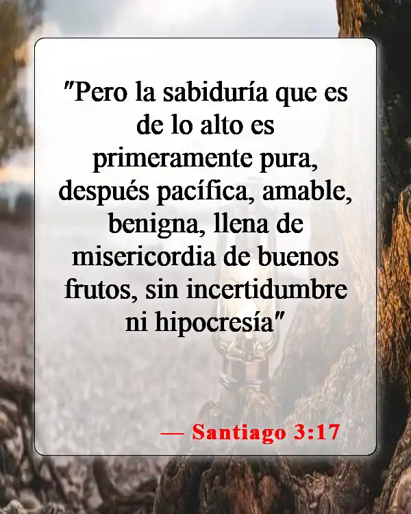 Versículos de la Biblia sobre el amor entre hermanos y hermanas (Santiago 3:17)