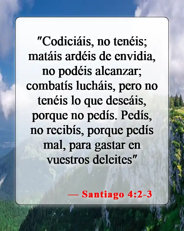 Versículos bíblicos sobre compararnos con los demás (Santiago 4:2-3)