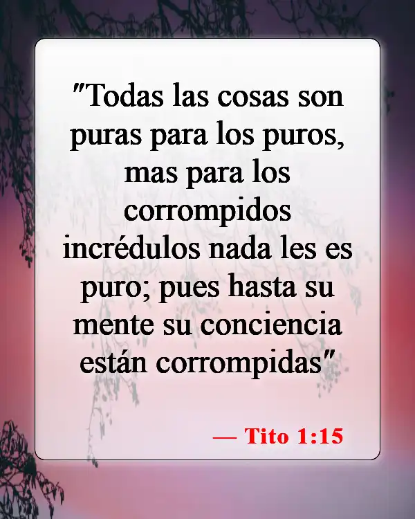 Versículos de la Biblia sobre negar a Dios (Tito 1:15)