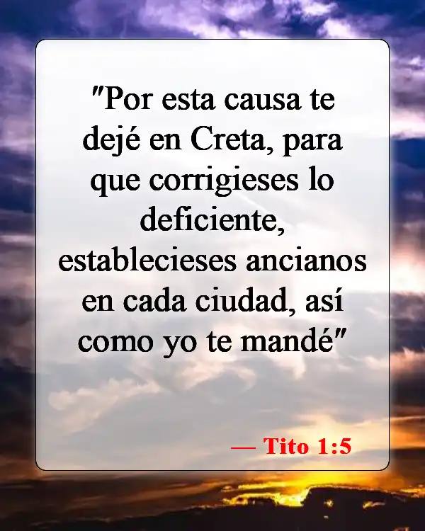Versículos bíblicos sobre asistir a la iglesia (Tito 1:5)