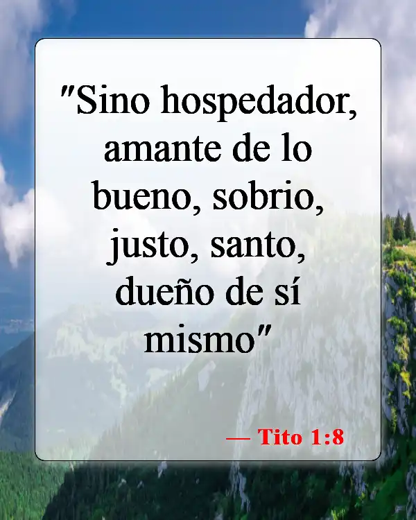 Versículos de la Biblia sobre la hospitalidad (Tito 1:8)
