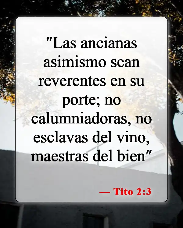 Versículos de la Biblia sobre beber y fumar (Tito 2:3)