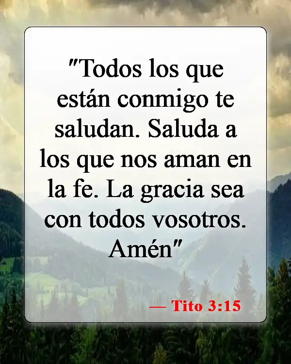 Versículos bíblicos sobre la comunión (Tito 3:15)