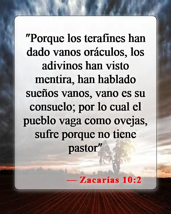 Versículos de la Biblia sobre la idolatría (Zacarías 10:2)