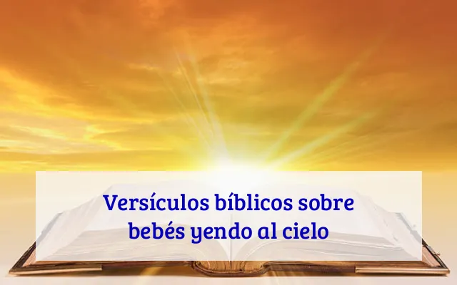 Versículos bíblicos sobre bebés yendo al cielo