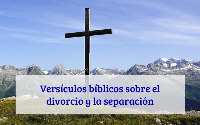 Versículos bíblicos sobre el divorcio y la separación