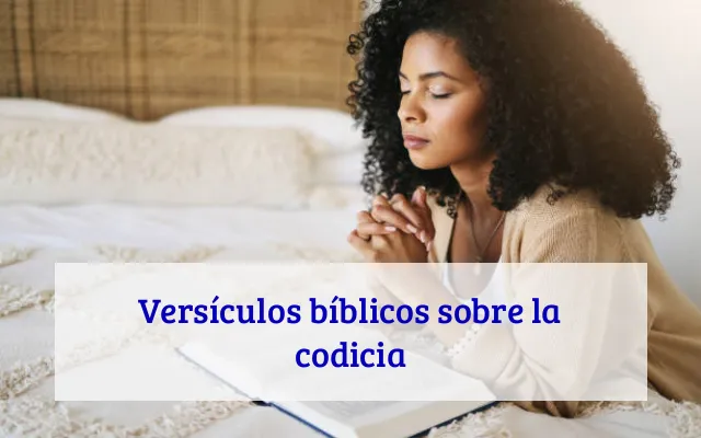Versículos bíblicos sobre la codicia