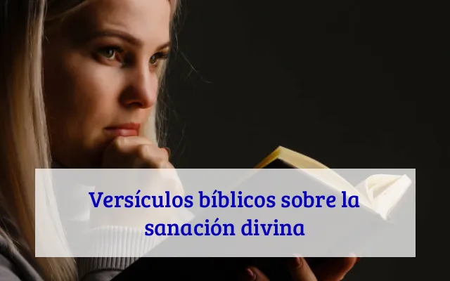 Versículos bíblicos sobre la sanación divina