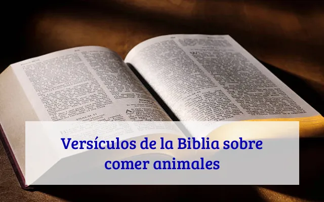 Versículos de la Biblia sobre comer animales
