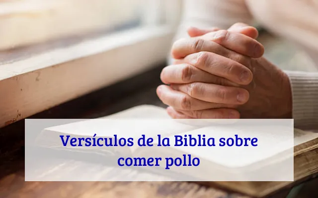 Versículos de la Biblia sobre comer pollo