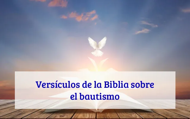 Versículos de la Biblia sobre el bautismo