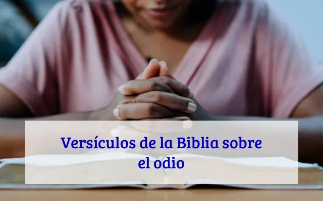 Versículos de la Biblia sobre el odio