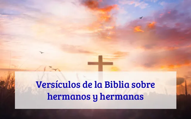 Versículos de la Biblia sobre hermanos y hermanas
