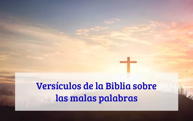 Versículos de la Biblia sobre las malas palabras