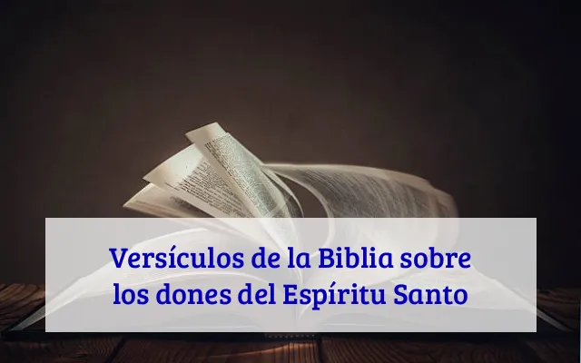 Versículos de la Biblia sobre los dones del Espíritu Santo